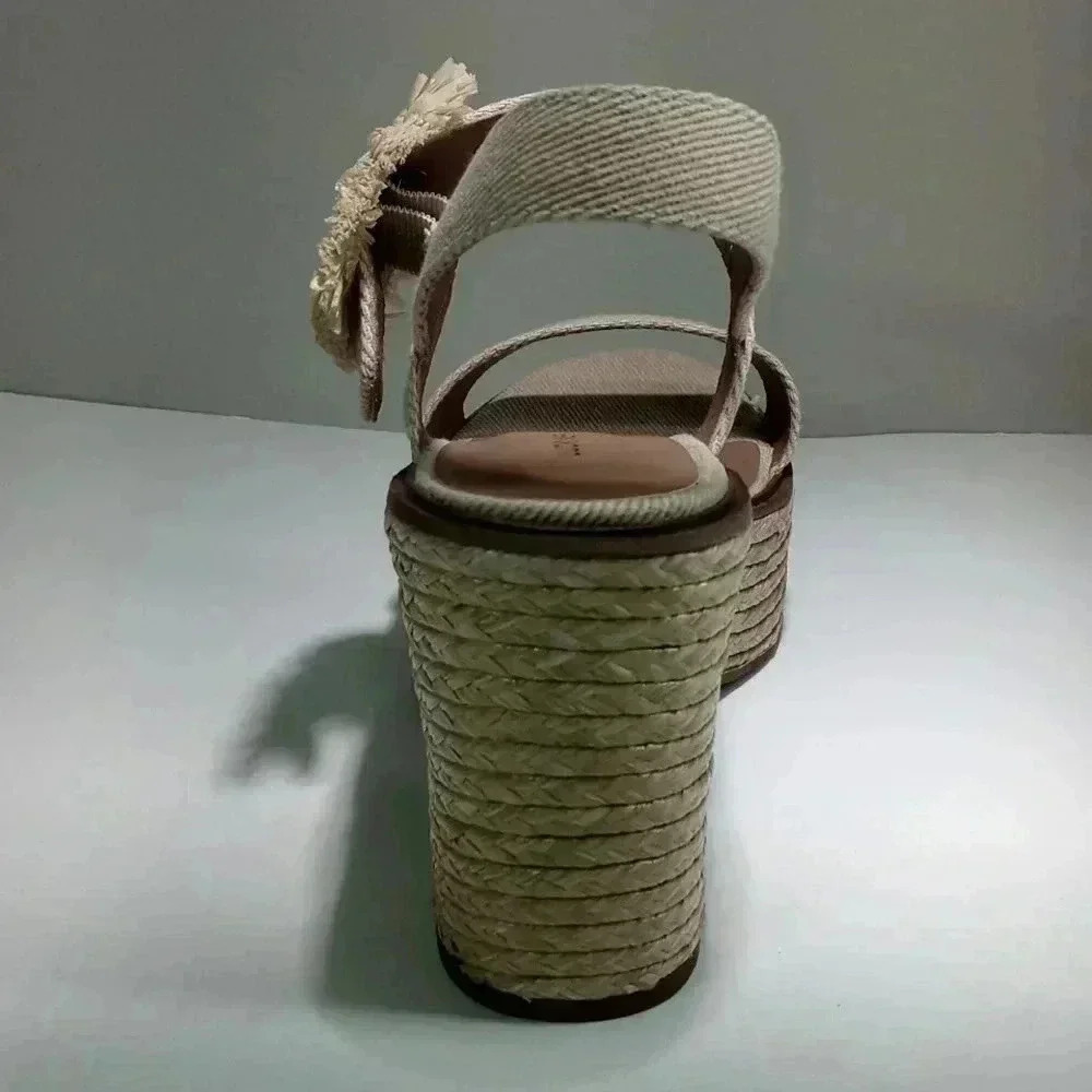 Lucky brand women's Yidris Espandrille platform sandal Healed - Picture 3 of 12